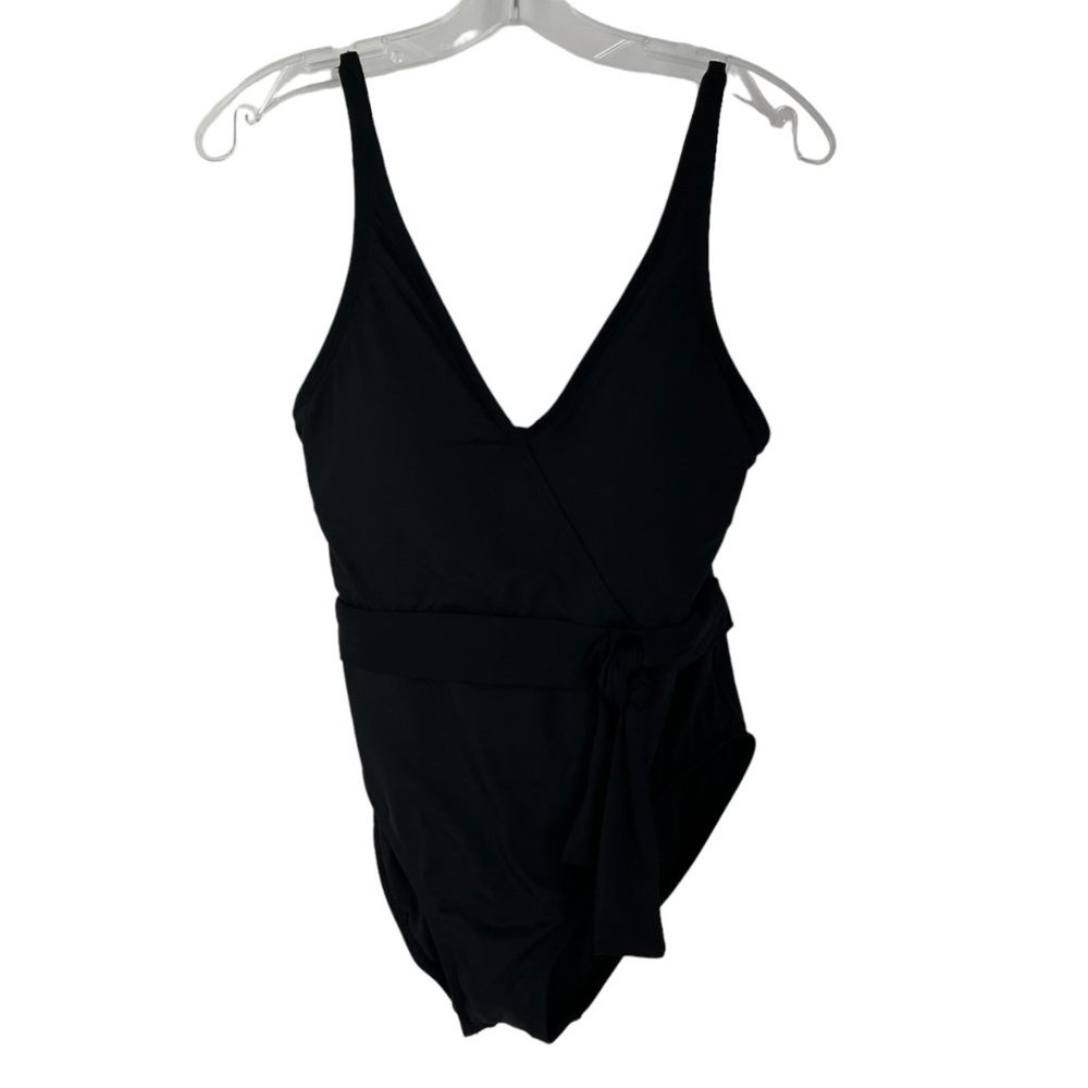 La Blanca Women's Standard Island Goddess V-Front Robe Tie One Piece Swimsuit 4